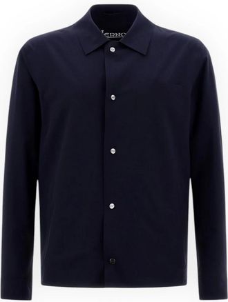 Herno Stijlvolle Shirtjas voor Mannen - Heren - Zomerjassen - Blauw - L - Jassen