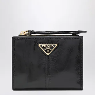 Prada Small black leather wallet