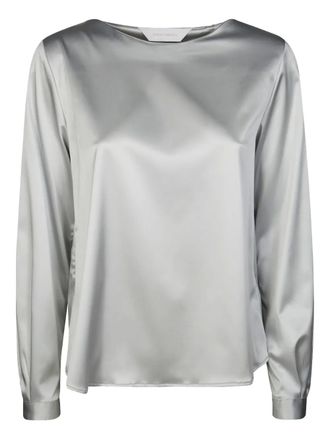 Robert Friedman satin top - women - Fabric - S - Grey