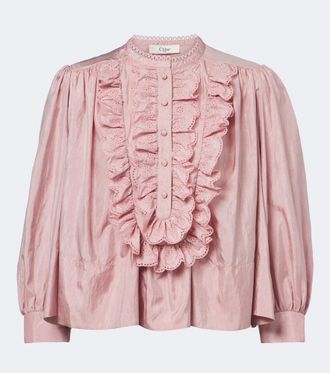 Chlo&eacute; Chlo&eacute; Ruffled taffeta blouse