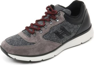 Hogan T2015 Sneaker Trekking - Heren - Sneakers - Grijs - 41 EU - Leer - Schoenen
