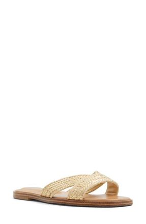 Aldo Caria Slide Sandal in Gold at Nordstrom, Size 7