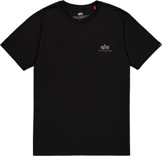 Alpha Industries T-Shirt ALPHA INDUSTRIES Backprint T-Shirt Reflective Print, Herren, Gr. XXL, schwarz (schwarz, reflective), Obermaterial: 100% Baumwolle, Shirts T-Sh