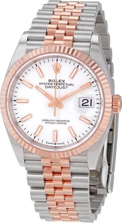 Rolex Pre-owned Rolex Datejust White Dial Mens Watch 126231WSJ