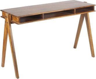 Chehoma Escritorio de madera marr&oacute;n