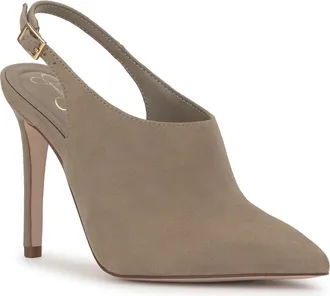 Jessica Simpson Pavie Slingback Pump in Light Grey at Nordstrom, Size 8.5