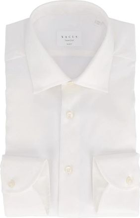 Xacus Camicia - Heren - Zakelijke Overhemden - Wit - XL - Katoen - Overhemden