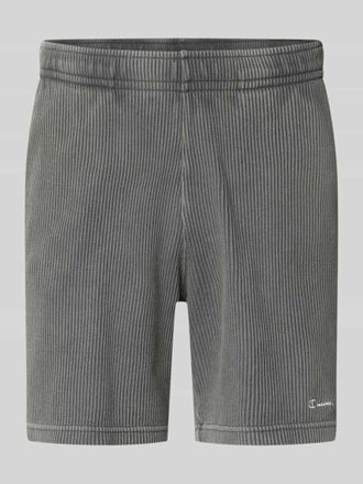Champion Shorts mit Strukturmuster und elastischem Bund in Anthrazit, Gr&ouml;&szlig;e XXL