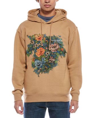 Scotch & Soda Relaxed Fit Fleece Graphic Hoodie