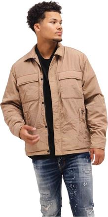 Emporio Armani Bomberjack - Heren - Zomerjassen - Bruin - S - Polyester - Jassen