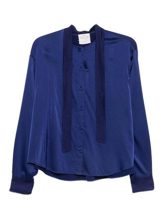 Forte_Forte Silk Bow-Tie Shirt