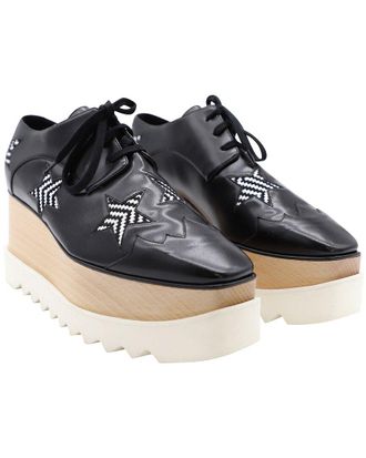 Stella McCartney Stella Mccartney Womens Leather Elyse Star Platform Lace-Up Derby (Authentic Pre-Loved)