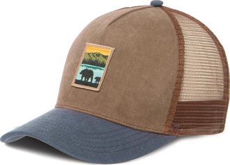 San Diego Hat Company Cotton Canvas Trucker Hat in Navy at Nordstrom Rack
