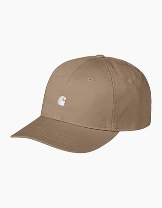 Carhartt Work in Progress Mens Carhartt WIP Madison Logo Cap Leather/White - Brown - Size: ONE size