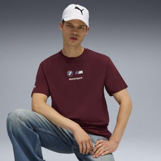 Puma T-shirt BMW M Motorsport Essentials Logo da uomo, Abbigliamento, Rosso, XS