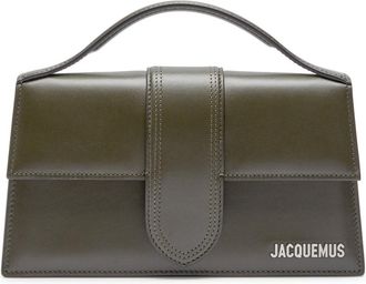 Jacquemus Le Grande Bambino Leather top Handle bag - Khaki - One Size