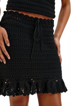 Rails Kaylie Mini Skirt In Black Crochet