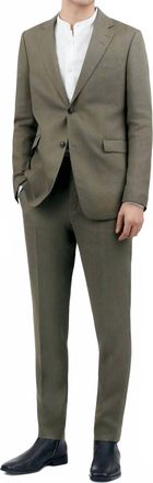 Tiger Of Sweden Justinn Linen Blazer In Thyme