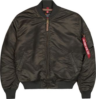 Alpha Industries Bomberjacke ALPHA INDUSTRIES MA-1 VF Vintage Fit 59, Herren, Gr. 3XL, schwarz (schwarz olive), Obermaterial: 100% Nylon; Futter: 100% Nylon; F&uuml;llung: 