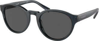 Coach Womens Sunglasses Transparent Lens In Blue Jay, Gray