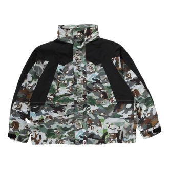 A Bathing Ape Hybrid Camo Snowboard Jacket Green 0ZXLJM302401RGRD