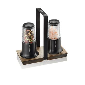 GEFU Juego De Molinillo De Sal Y Pimienta Negro Gefu X-plosion G-34642