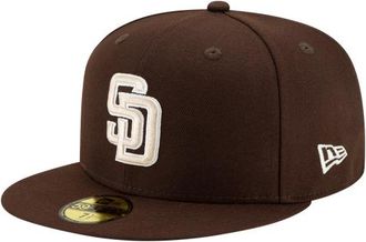 New Era Womens Padres 59Fifty Authentic Cap - Adult Brown/Tan Size 7 1/2