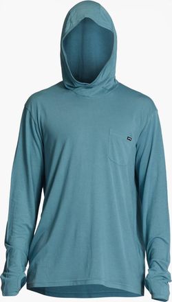 Billabong Mens Eclipse Hooded Long Sleeve Surf T-Shirt In Light Marine