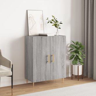 vidaXL Vidaxl - Aparador De Madera De Ingenier&iacute;a Gris Sonoma 69,5x34x90 Cm