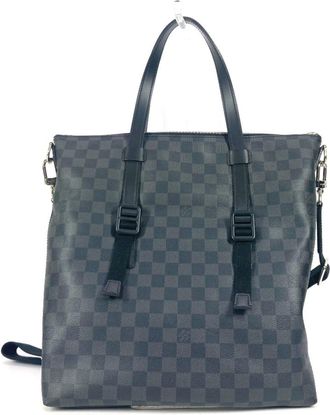 Louis Vuitton Black Damier Graphite Shoulder Bag Tote Bag (Pre-Owned)