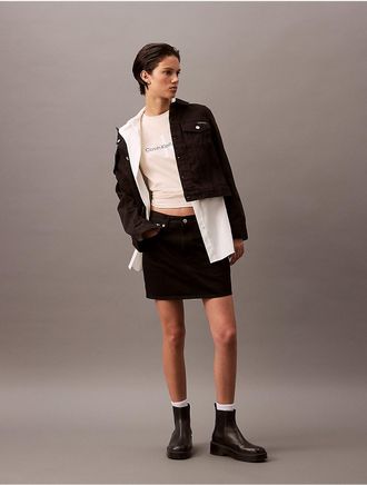 Calvin Klein Jeans Calvin Klein Womens Denim Mini Skirt - Black - 25