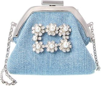 Roger Vivier Denim Shoulder Bag