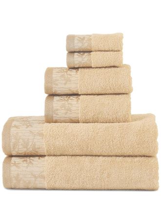 Superior Wisteria 6Pc Soft Absorbent Cotton Towel Set