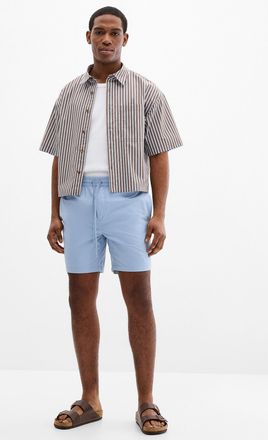 Le 31 Mens Stretch nylon lightweight shorts Inseam: 7