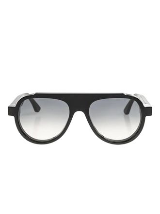 Thierry Lasry CLANDESTY zonnebril met rond montuur - Zwart