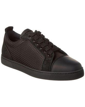 Christian Louboutin Louis Junior Orlato Canvas & Suede Sneaker