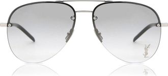Saint Laurent CLASSIC 11 M 005 Mens Sunglasses Silver Size 59 - Free RX Lenses - Free RX Lenses