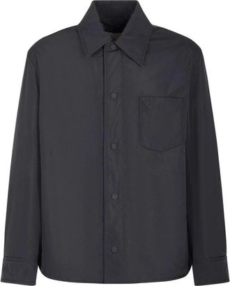 Ami Overshirt met Geborduurd Ami de Coeur Motief - Heren - Zomerjassen - Zwart - XL - Jassen