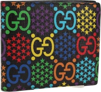 Gucci Pre-owned Wallets, female, Multicolor, Size: ONE SIZE Pre-owned Canvas Wallet