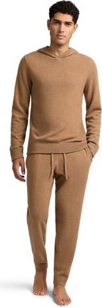 Onia 100% Cashmere Hooded Pullover in Camel at Nordstrom, Size Medium
