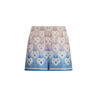 Casablanca Multicolor Silk Bermuda Womens Shorts
