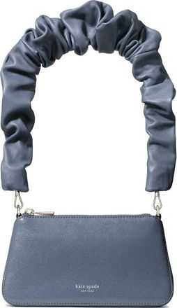 Kate Spade New York grace glazed leather shoulder bag in Cinder Grey at Nordstrom