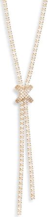 Eye Candy Los Angeles Bella Cubic Zirconia Lariat Necklace in Gold at Nordstrom Rack