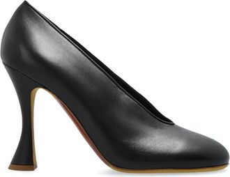 Moschino Leren hakken schoenen - Dames - Pumps - Zwart - 36 EU - Leer - Schoenen