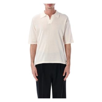 Roberto Collina Polo Shirts, male, Beige, Size: XL Over Polo