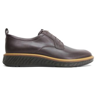 Ecco Ecco St 1 Hybrid 836834 Full Grain Leather Mens Lace Up Shoes - Mocha - Size:UK 12-12.5