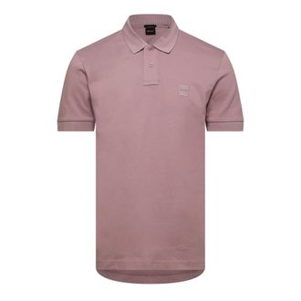 HUGO BOSS Mens Hbo Passenger Premium Design Polo Shirt in Pastel Purple - Size Small