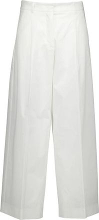 Max Mara Wkdbellico Wide Broeken - Dames - Wijde Broeken - Wit - S - Broeken