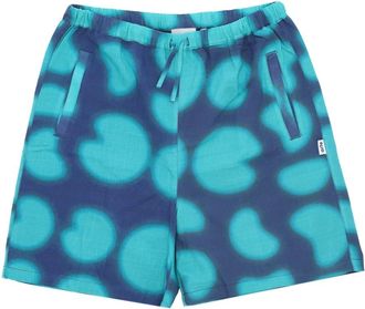 Arte Lichtgewicht elastische taille shorts Navy/Green - Heren - Korte Broeken - Blauw - L - Korte Broeken