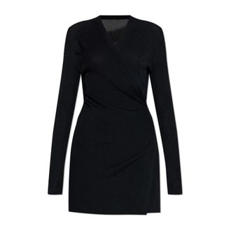 Balenciaga Truien & Vesten, Dames, Zwart, XS, Leer, Cardigan met striksluiting